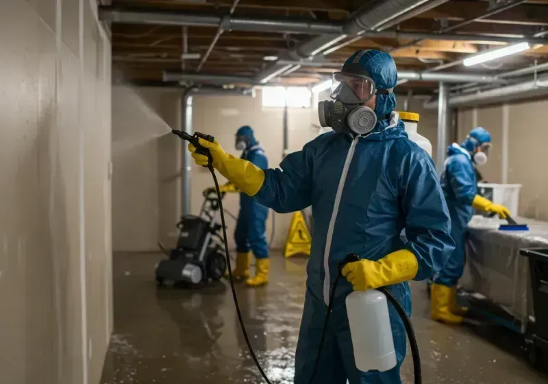 Basement Sanitization and Antimicrobial Treatment process in Elgin, OR